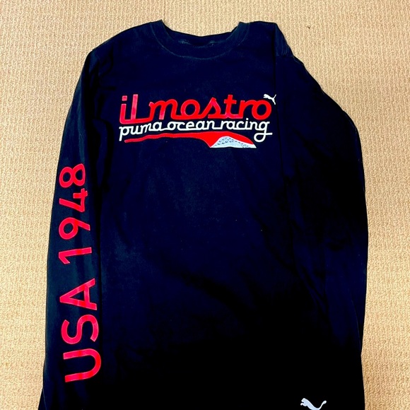 Puma Il Mostro Ocean Racing Long Sleeve T-Shirt, men’s small, pre-owned - Picture 2 of 8